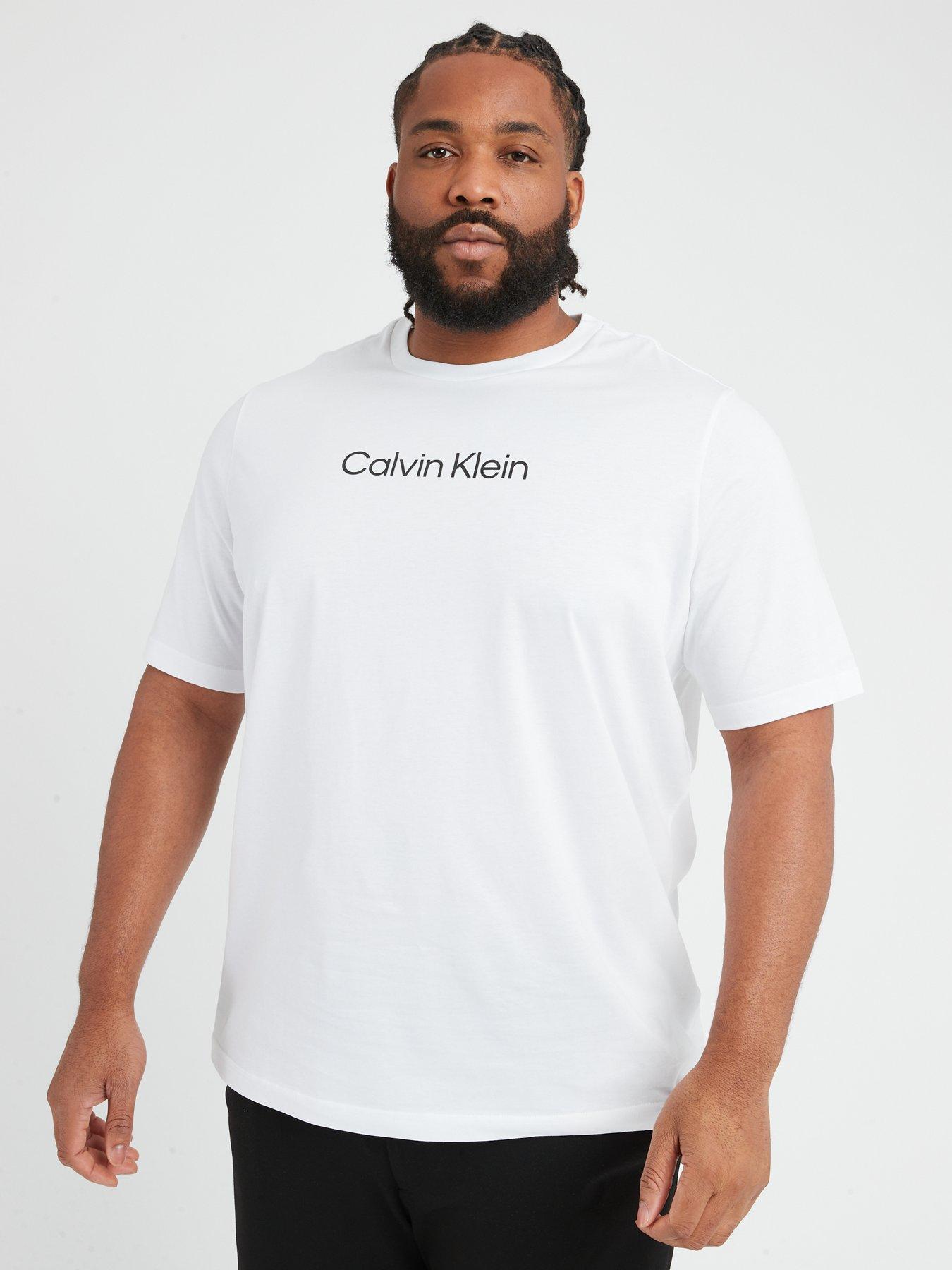 Big Tall Hero Logo Comfort Fit T Shirt White