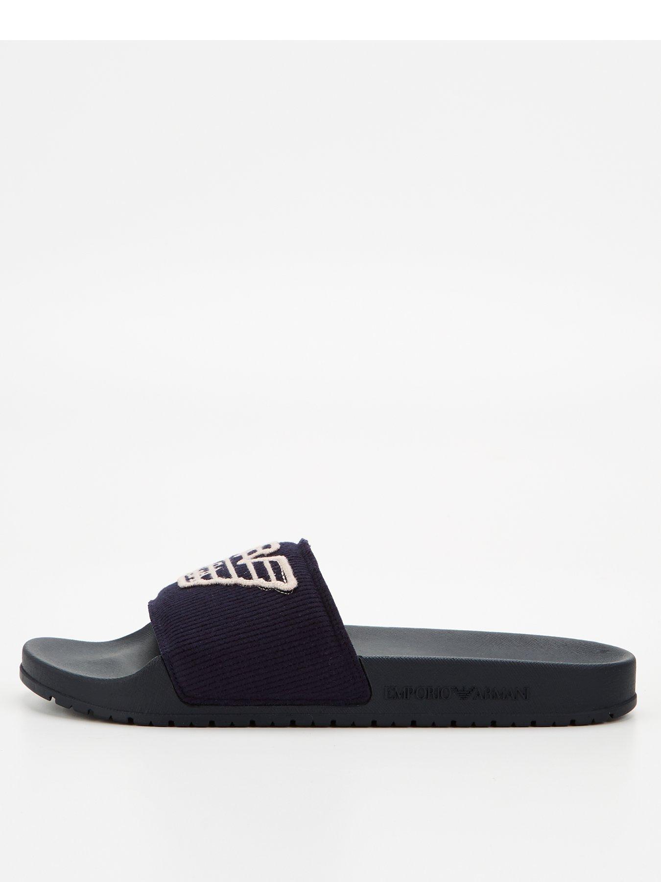 Mens armani outlet sliders sale