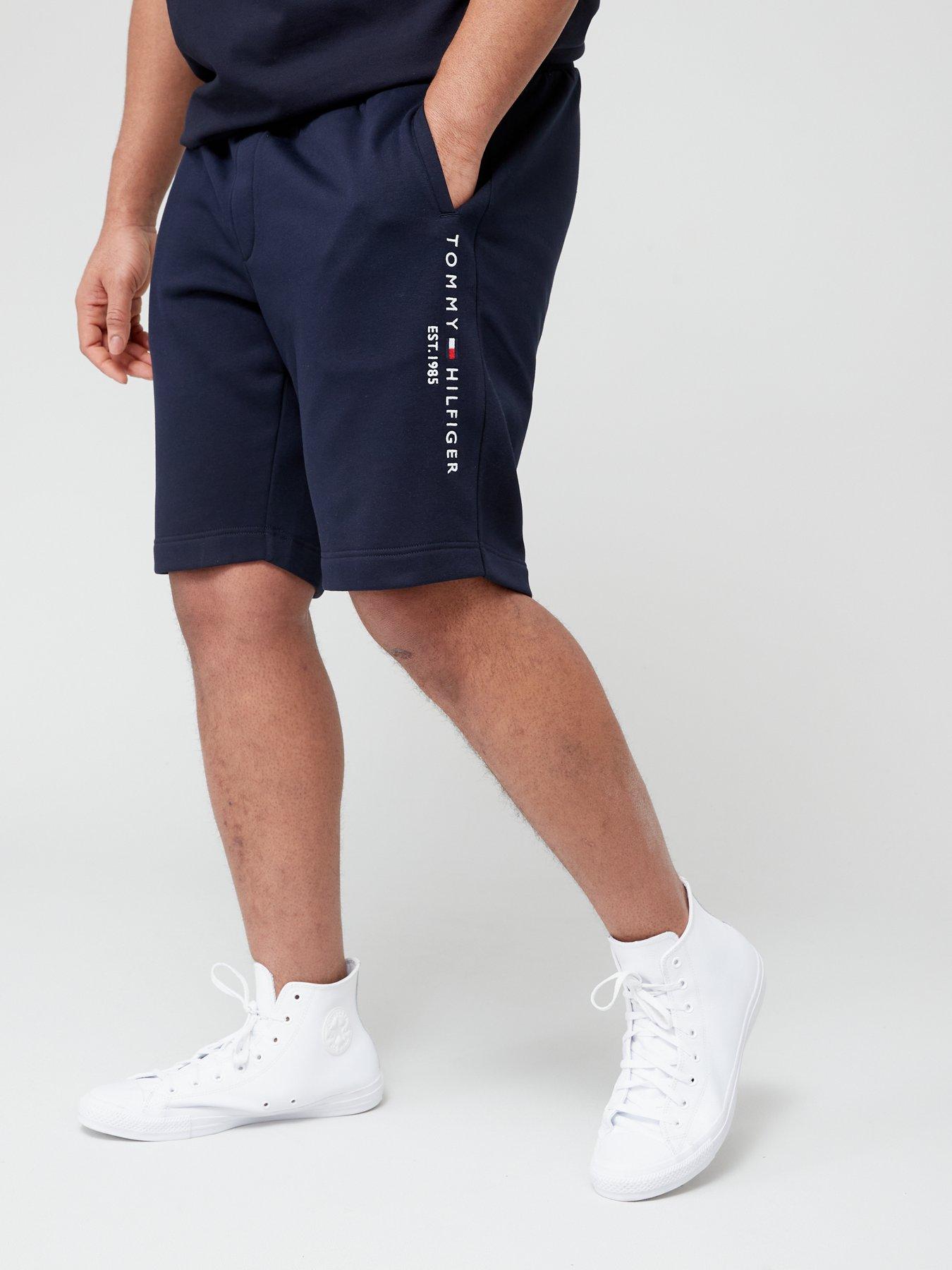 tommy-hilfiger-big-amp-tall-logo-sweatshort-blue
