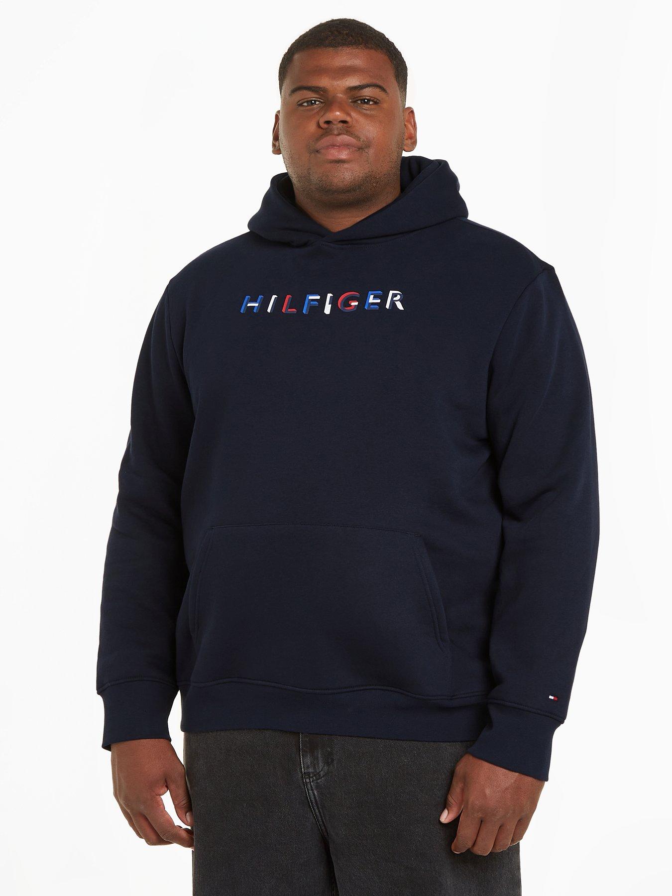 Tommy hilfiger big 2024 logo hoodie