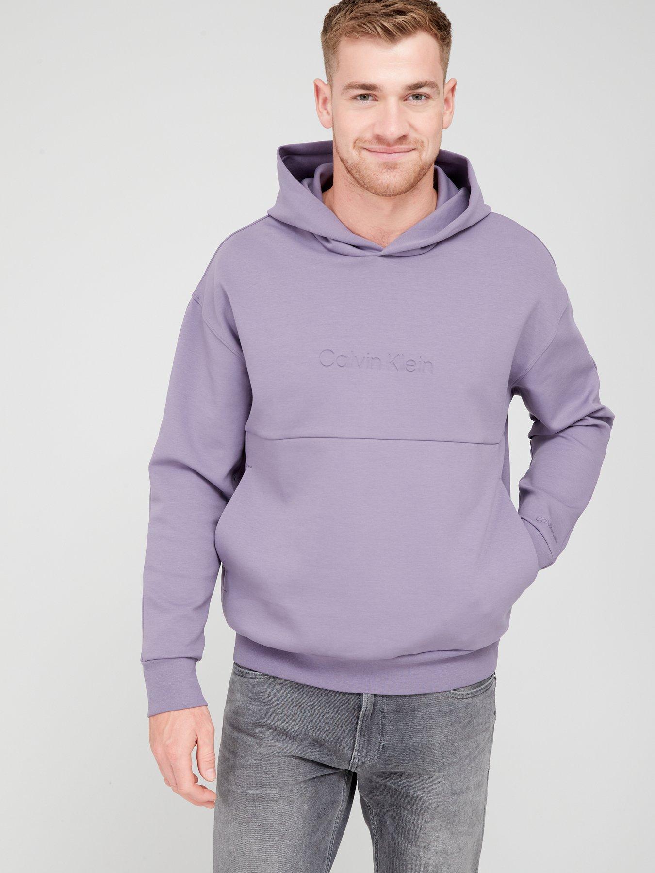 Comfort Debossed Logo Hoodie - Purple