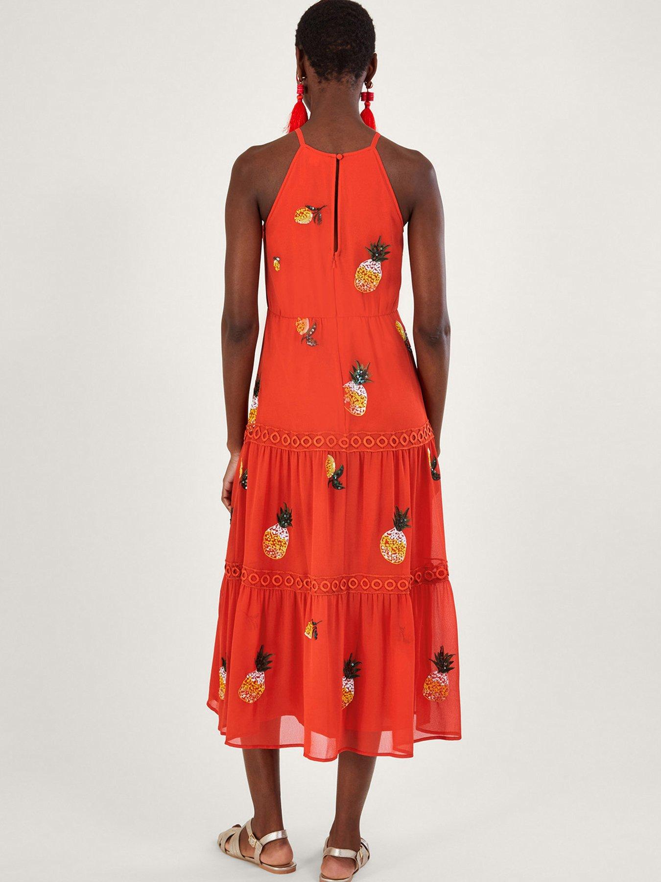 Isabel embroidered shop midi dress