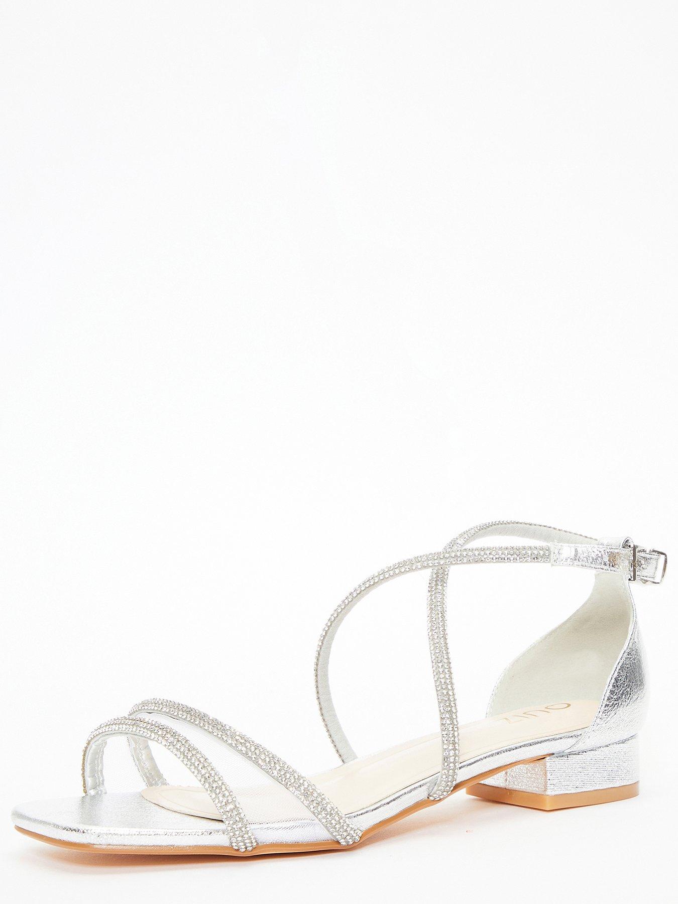 Diamante sale strap sandals