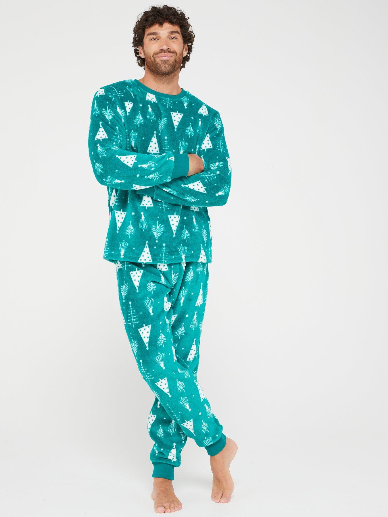 Christmas fleece pjs hot sale