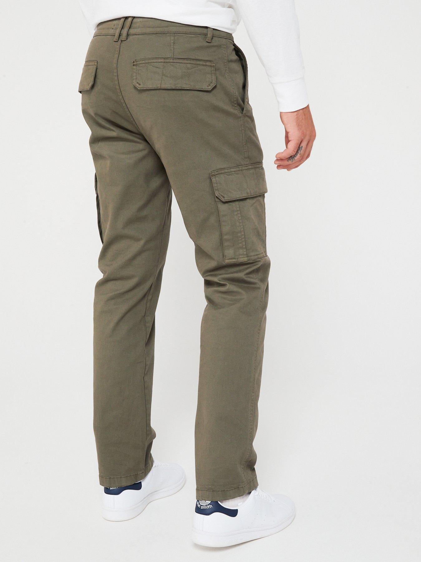 Very Man Cargo Trouser - Khaki | very.co.uk