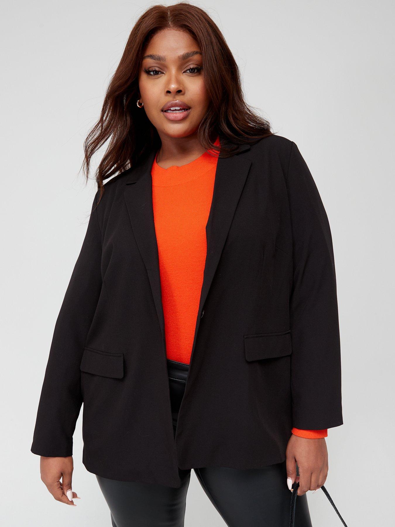 Everyday Ultimate Ruched Sleeve Blazer - Black