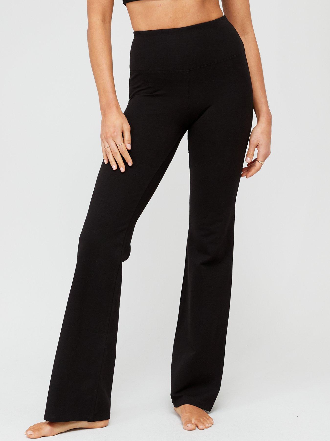 Kickflare High Waisted Yoga Pants - Black