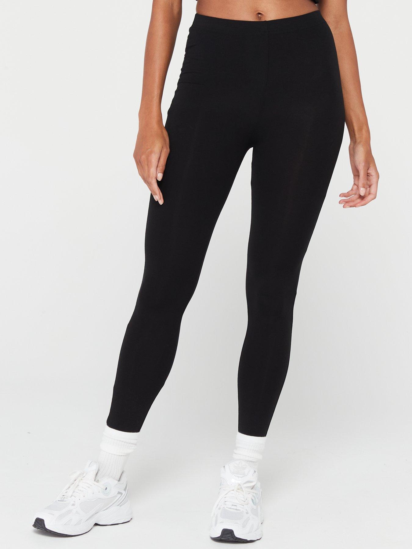 Ribbed viscose-blend leggings