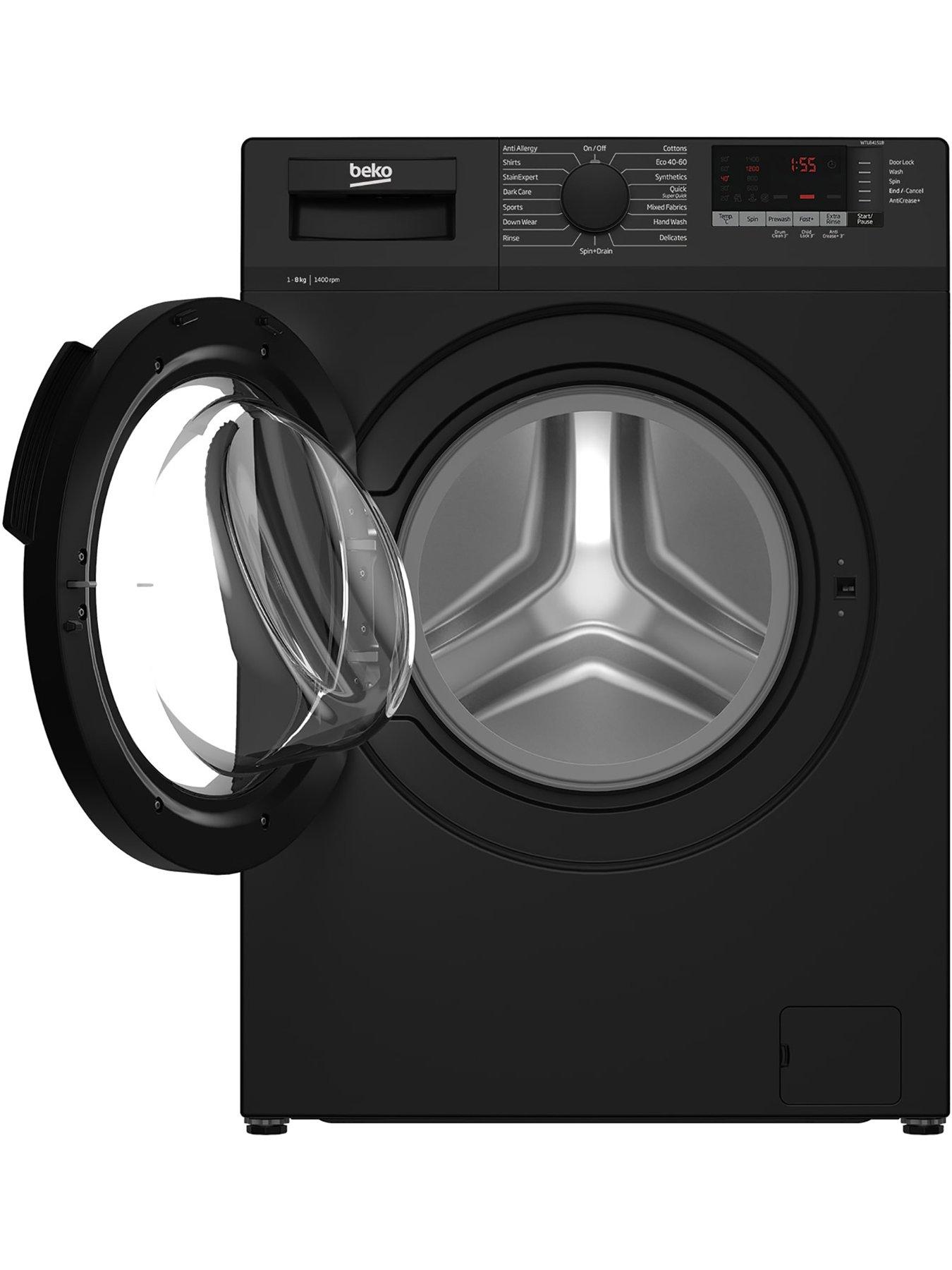 Image 4 of 4 of Beko WTL84151B 8kg Load, 1400rpm Spin Freestanding&nbsp;Washing Machine -&nbsp;Black