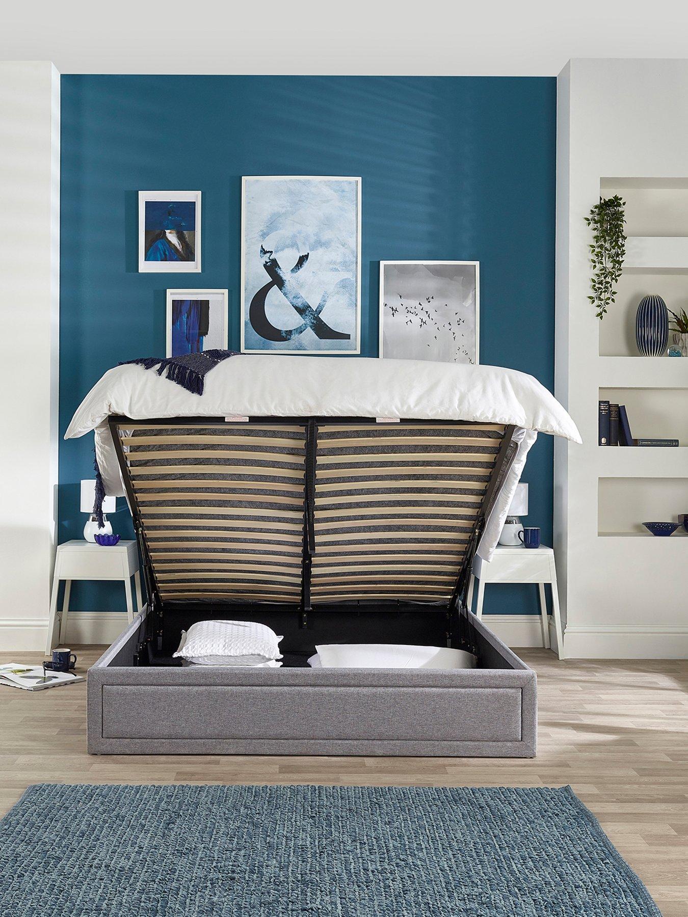 Image 3 of 5 of Aspire Cotswold Framed Quilted Headboard Ottoman Bed Double