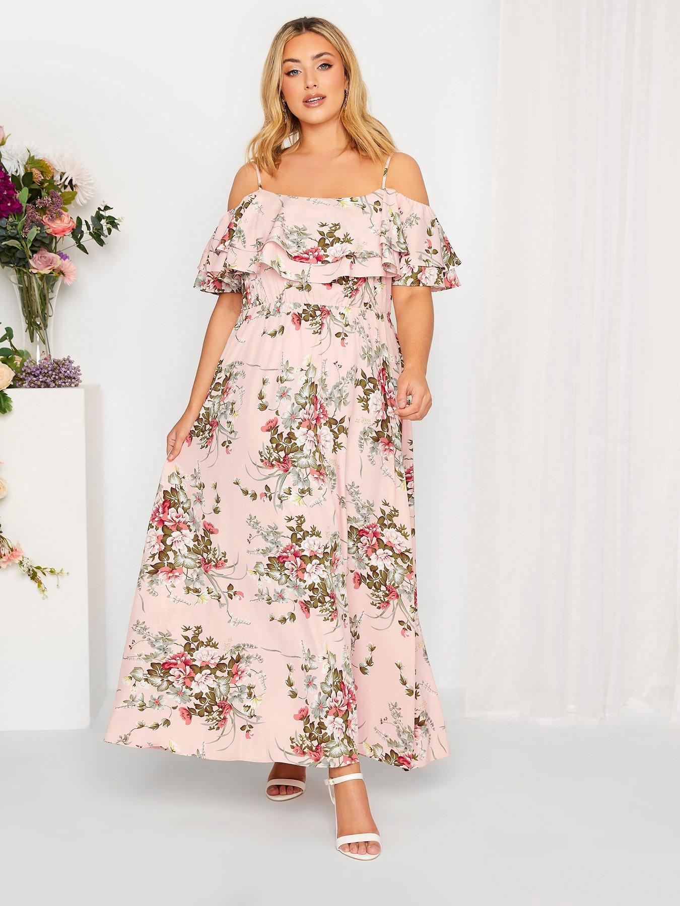 Floral cold hotsell shoulder dress