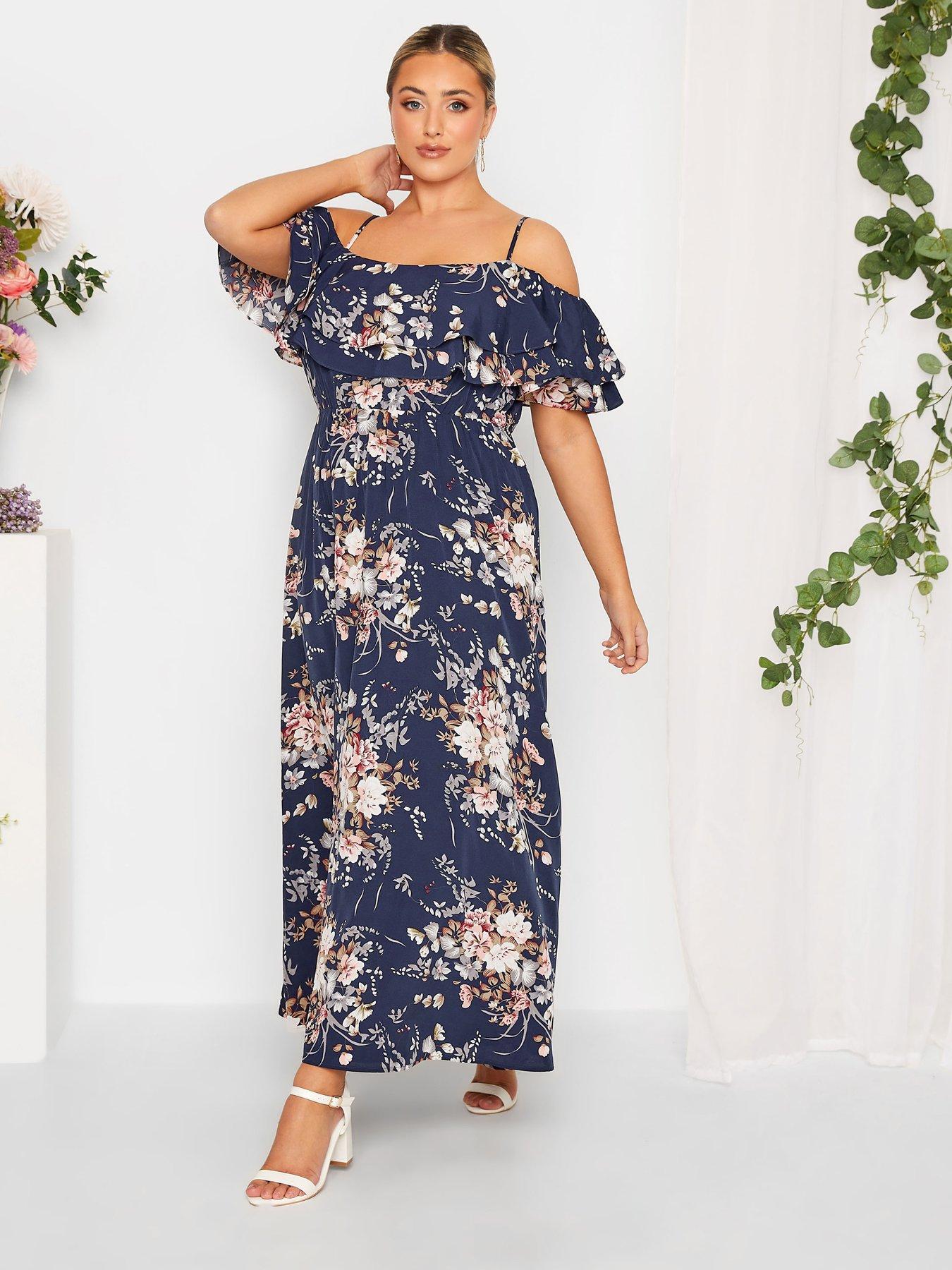 Cold shoulder maxi dress hot sale uk