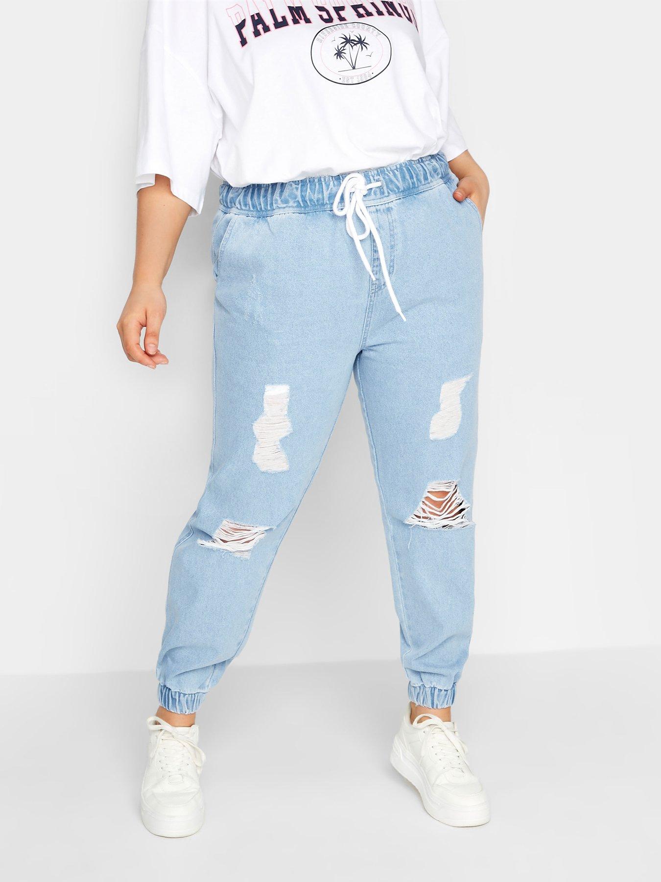 Ripped jogger jeans online womens