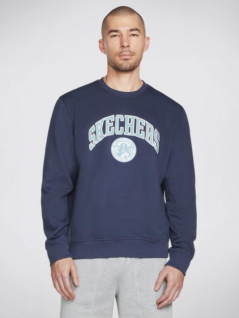 skechers-delta-logo-sweatshirt-blue