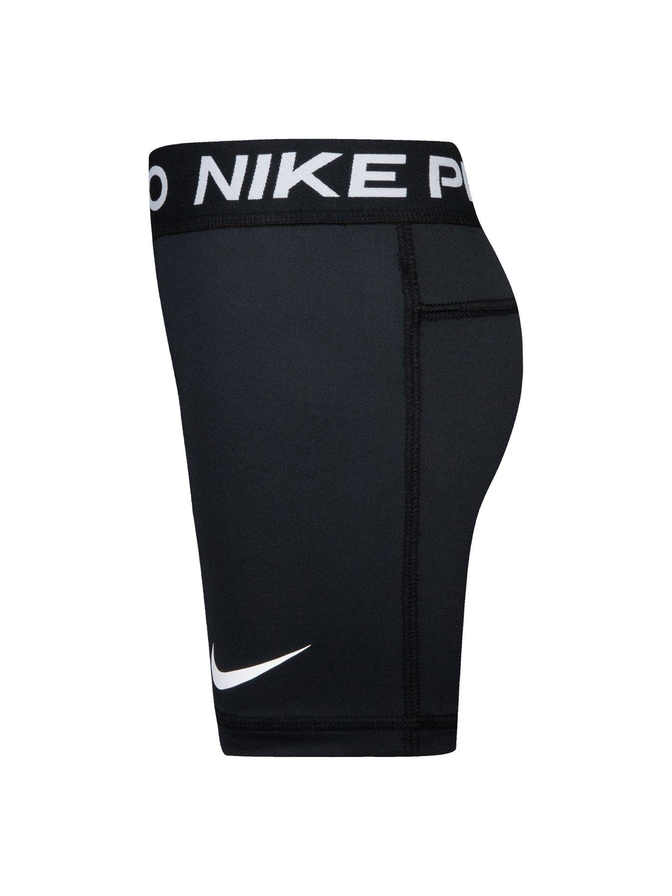 Image 3 of 4 of Nike Kids Girls Nike Pro Shorts - Black