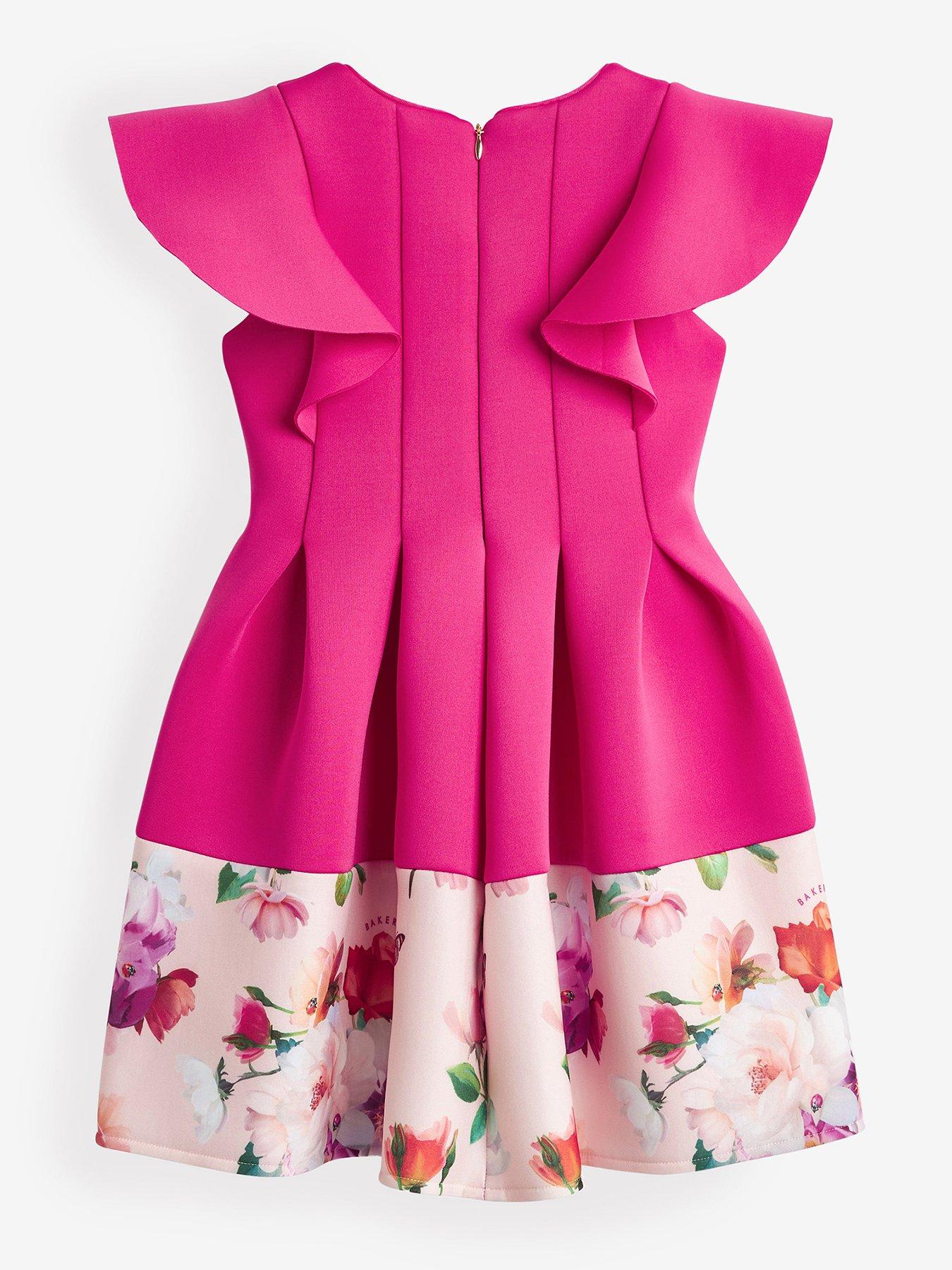 Ted baker long hot sale pink dress