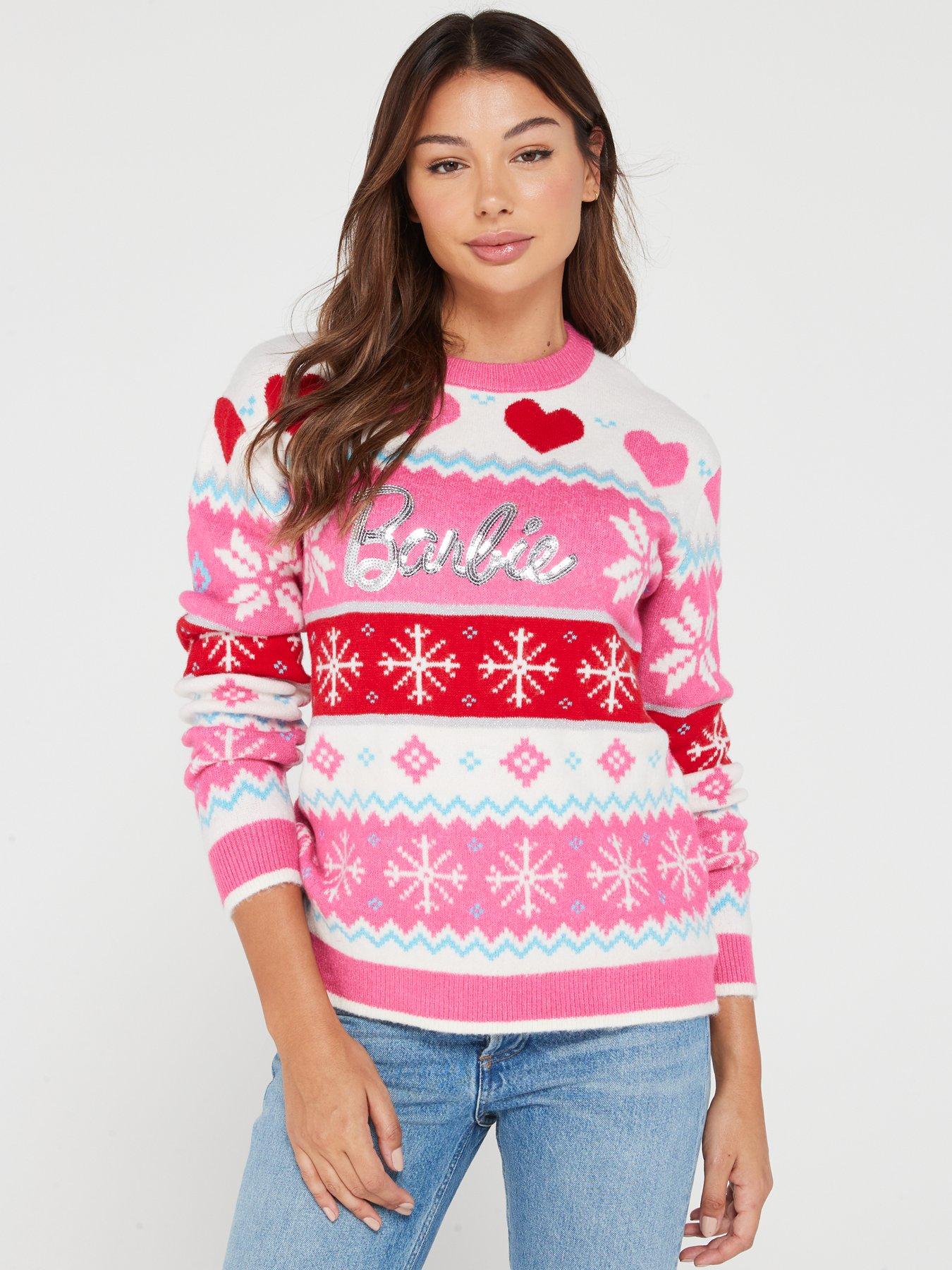 Barbie Kids Barbie Mini Me Christmas Jumper - Pink