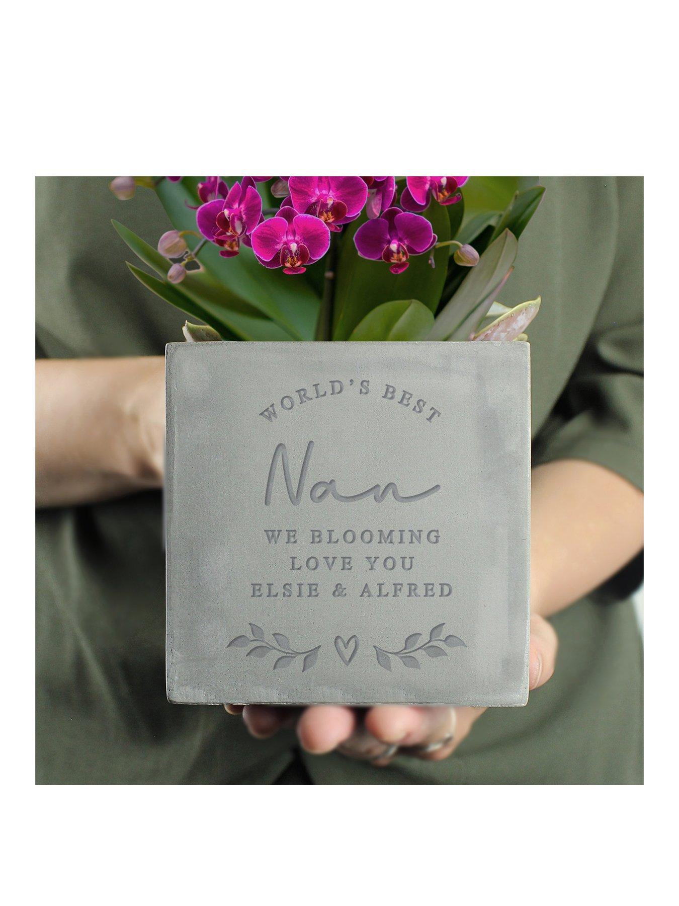 The Personalised Memento Company Personalised World's Best Concrete Pot