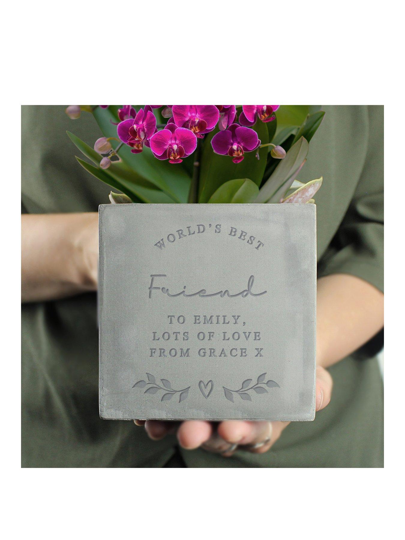 The Personalised Memento Company Personalised World's Best Concrete Pot