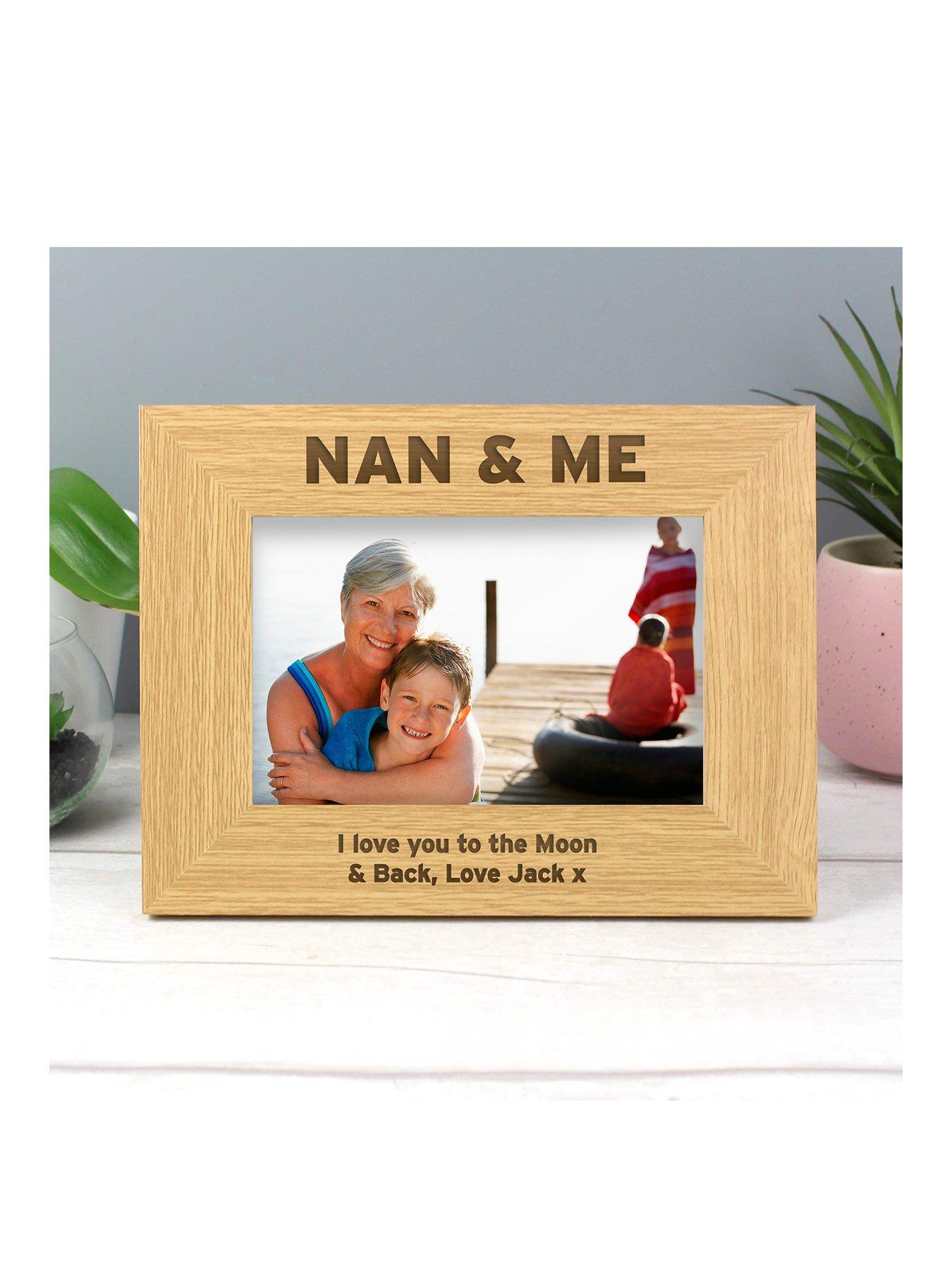 Image of The Personalised Memento Company Personalised Wooden Photo Frame