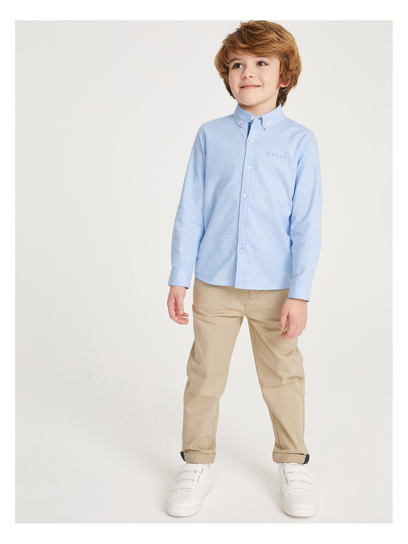 Ted Baker Baker By Ted Baker Older Boys Oxford Blue Shirt | very.co.uk