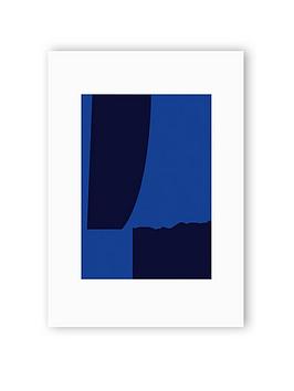 Product photograph of East End Prints Black And Blue By Anna Mainz - Framed from very.co.uk