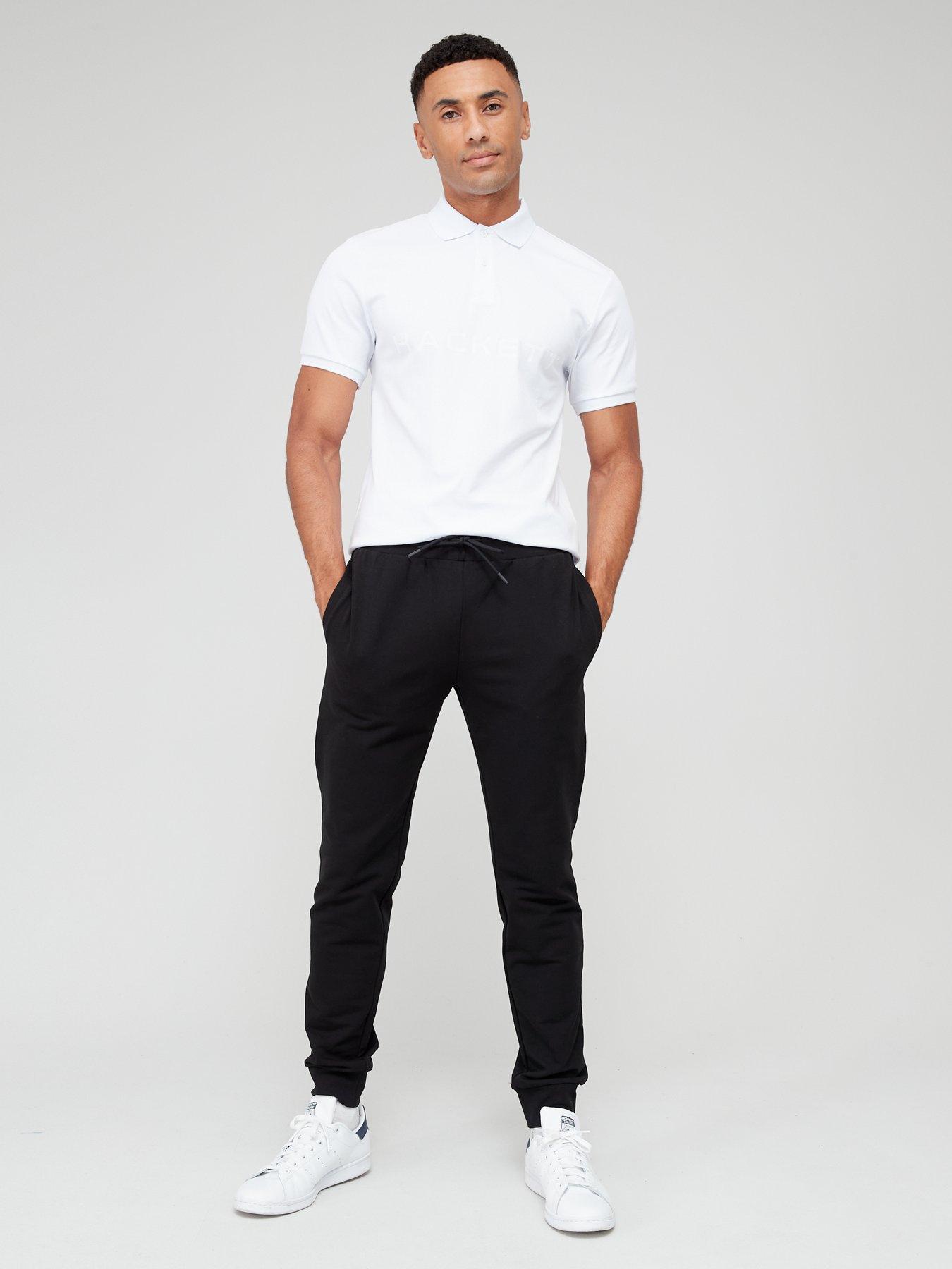 black and white polo joggers