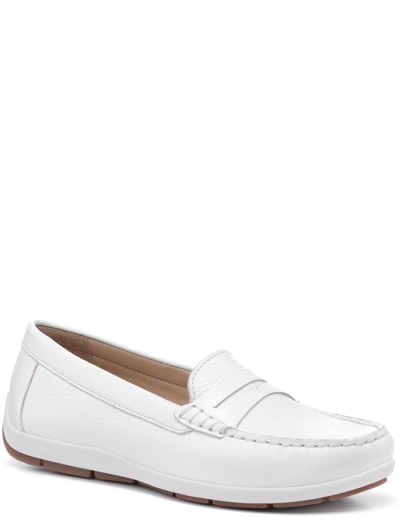 Hotter Pier Leather Smart Loafers - White very.co.uk