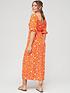  image of everyday-sweetheart-necknbspprinted-midi-dress-red