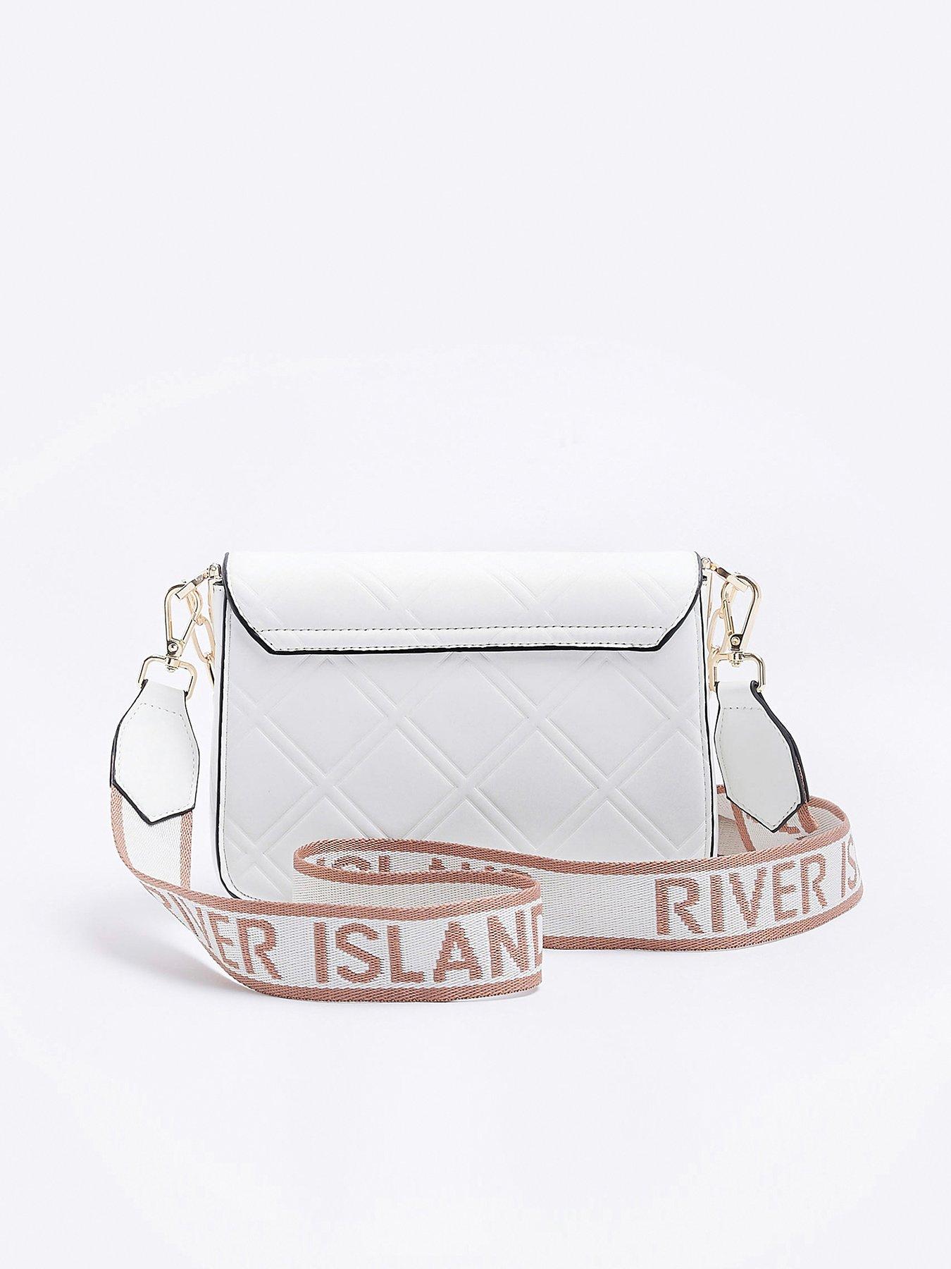 River Island Womens White embellished cross body bag