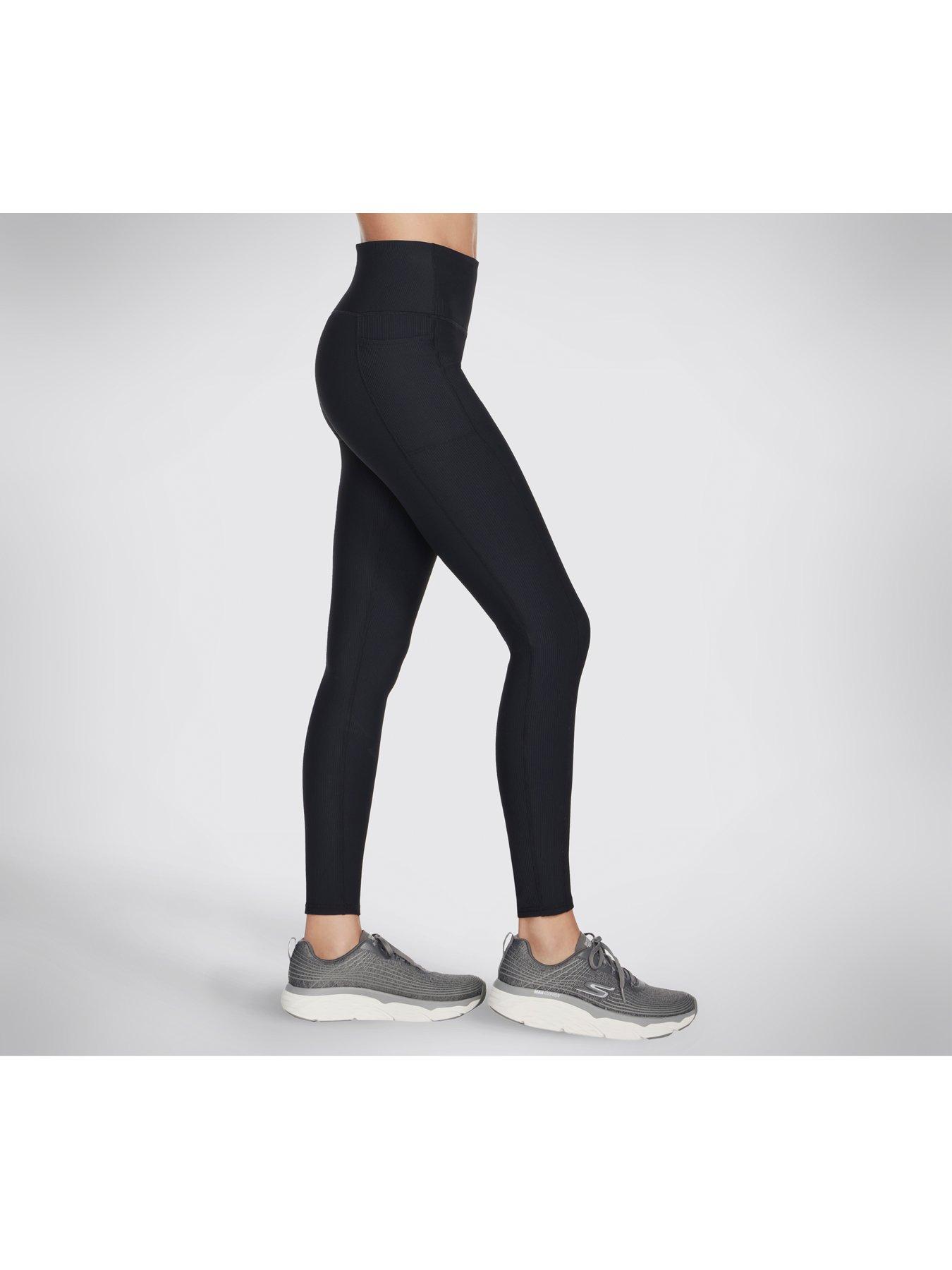 Skechers Goflex Rib Fl High Waist Legging - Bold Black