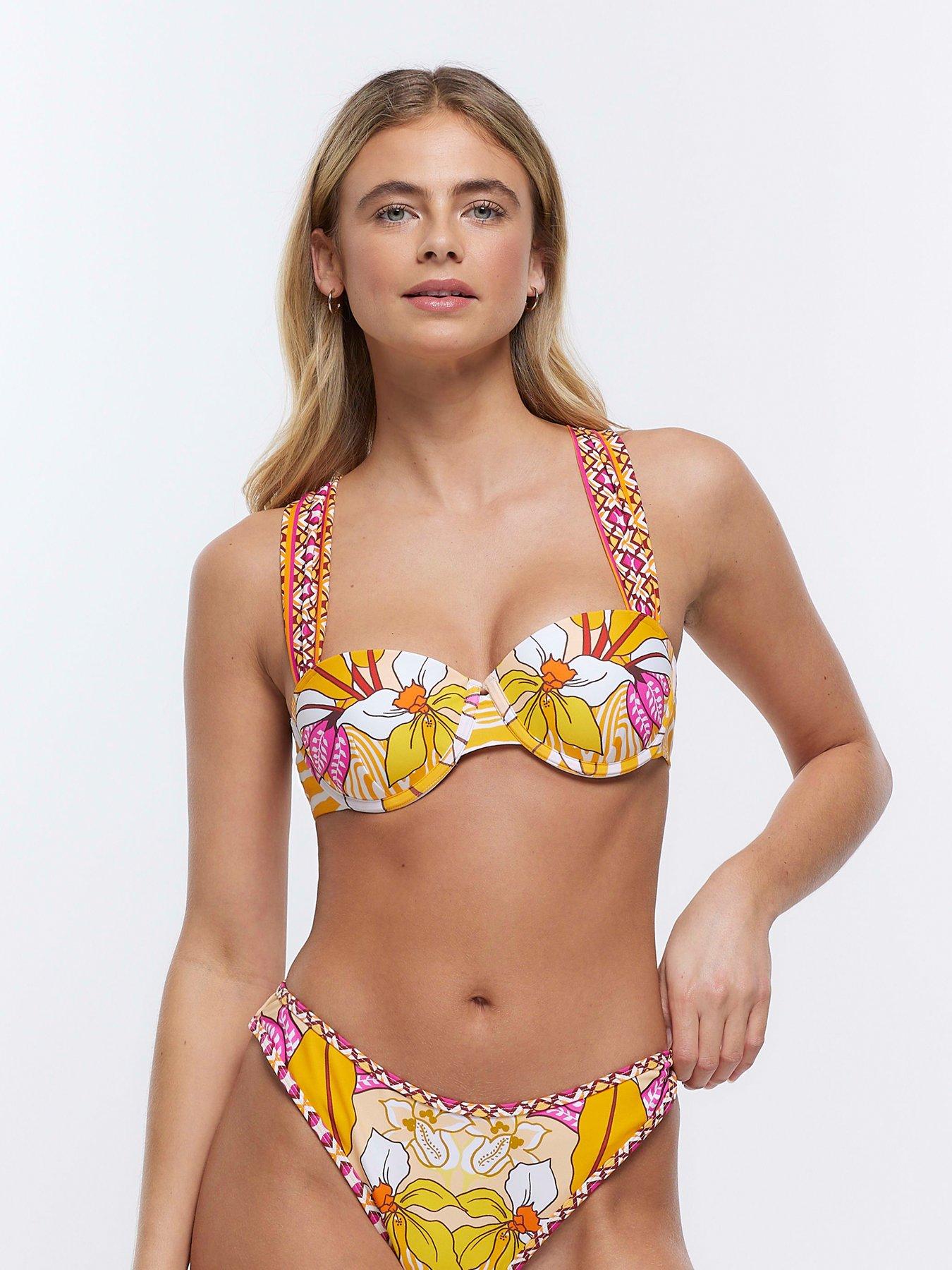 Rosa Fuller Bust Bikini Top - Mango – The Rack Shack