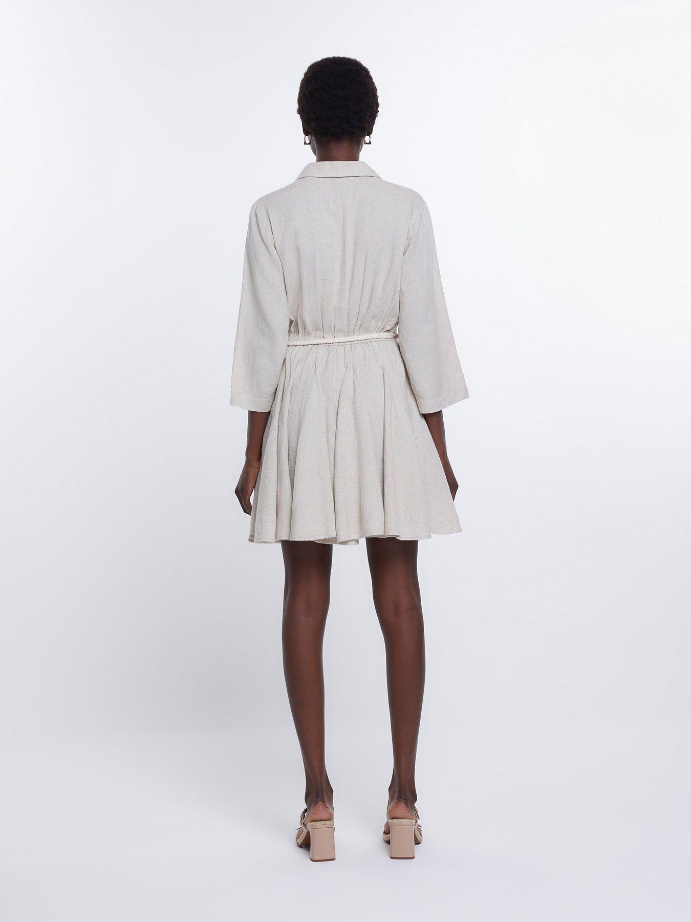 River island linen store dress