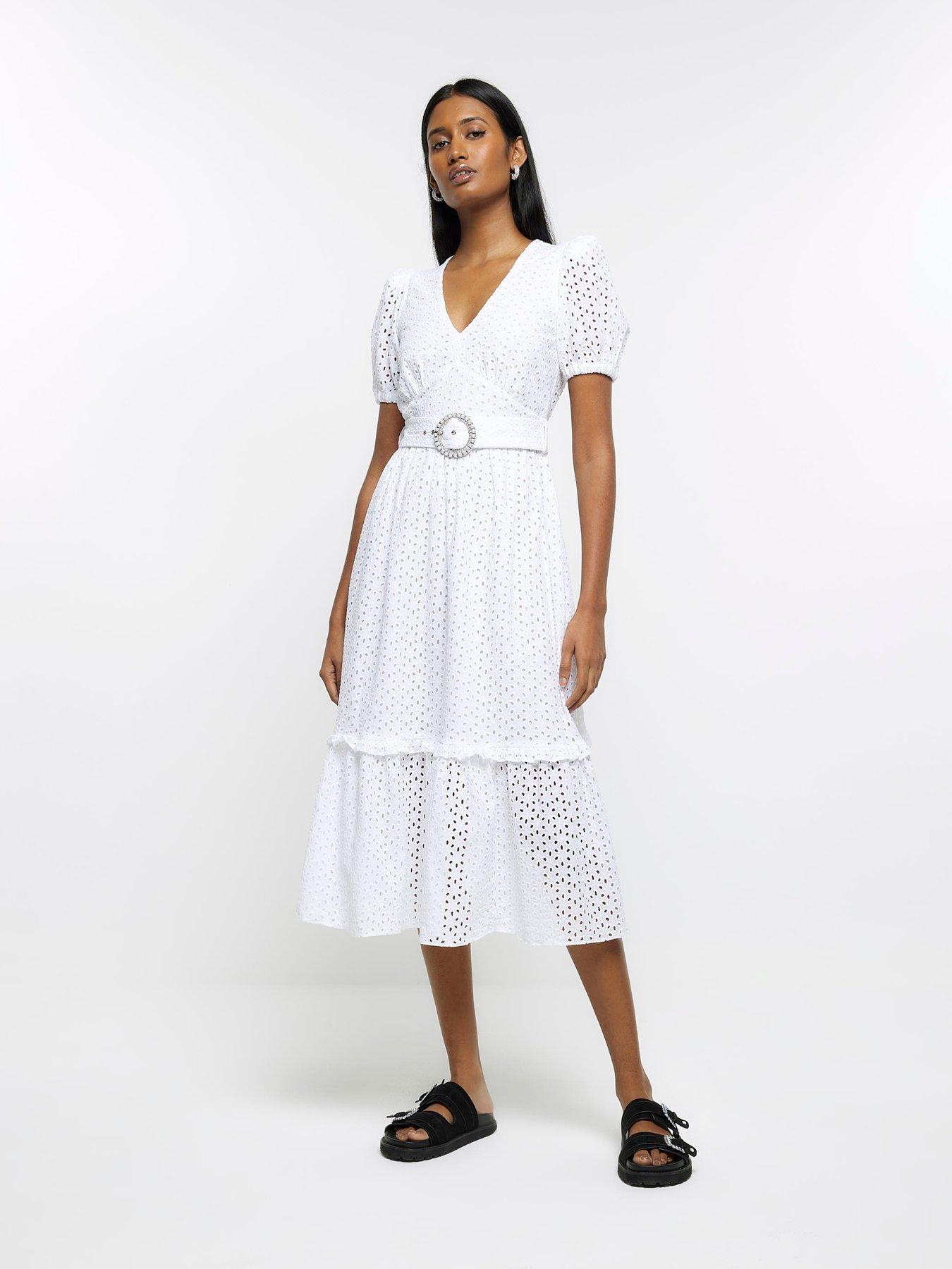 broderie tea dress