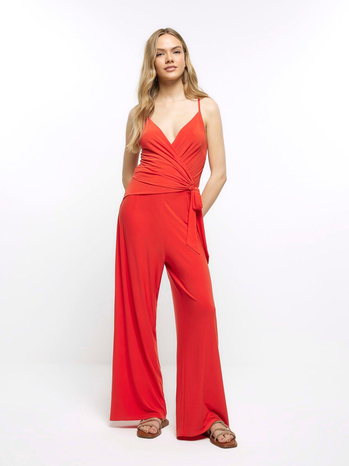 River island store orange jumpsuit