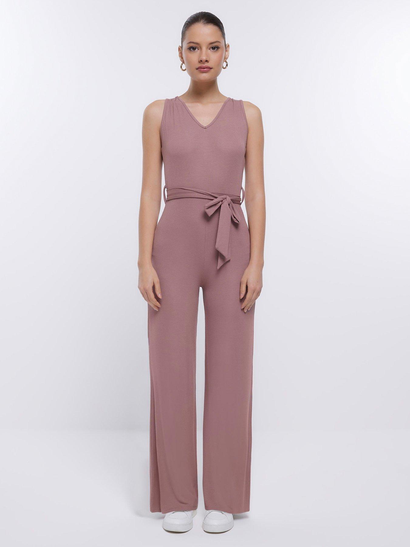 River island cheap pink jumpsuit