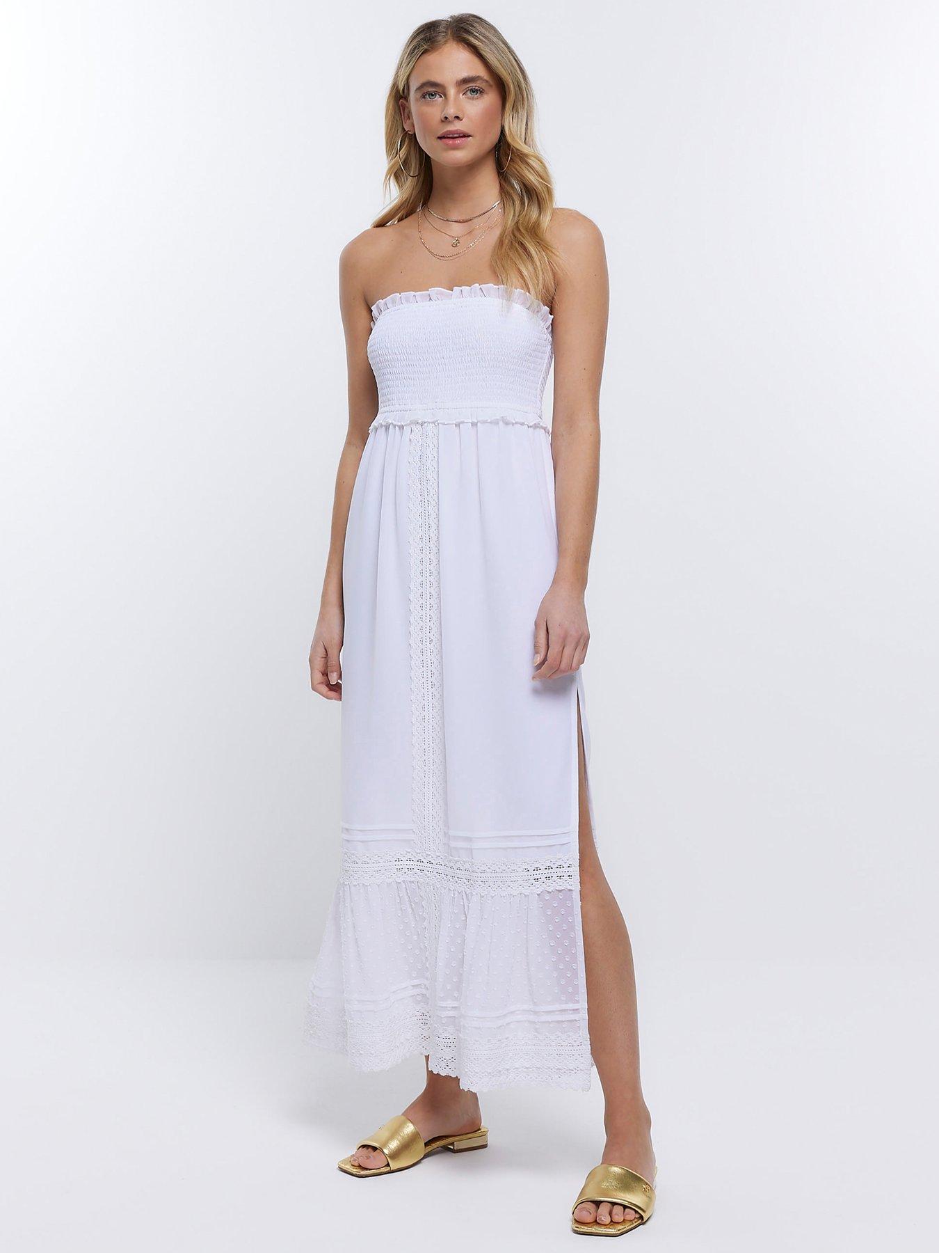 Bandeau midi store beach dress