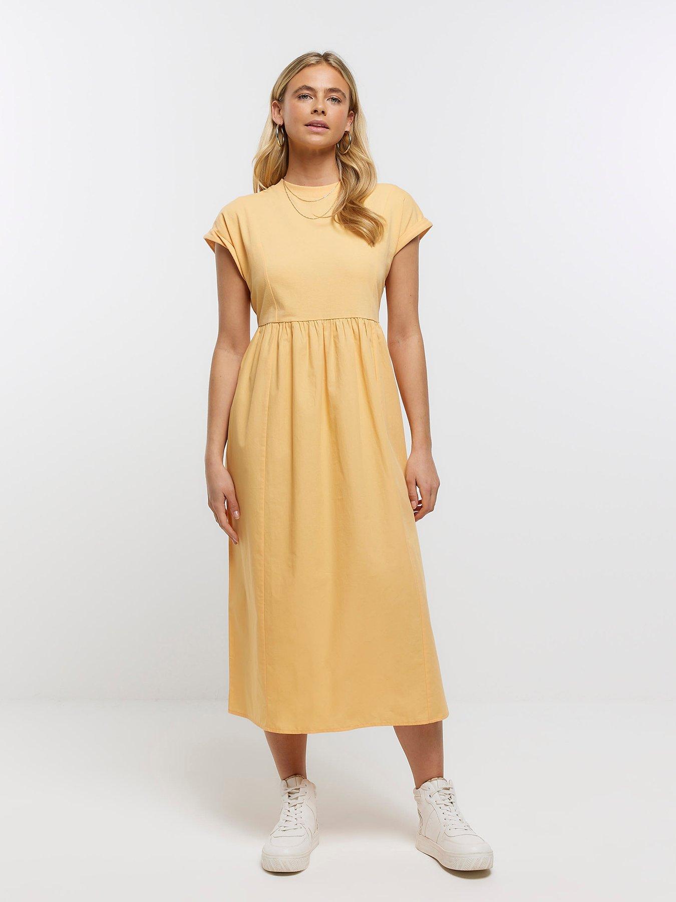 River Island Midi Dress - Orange | Very.co.uk