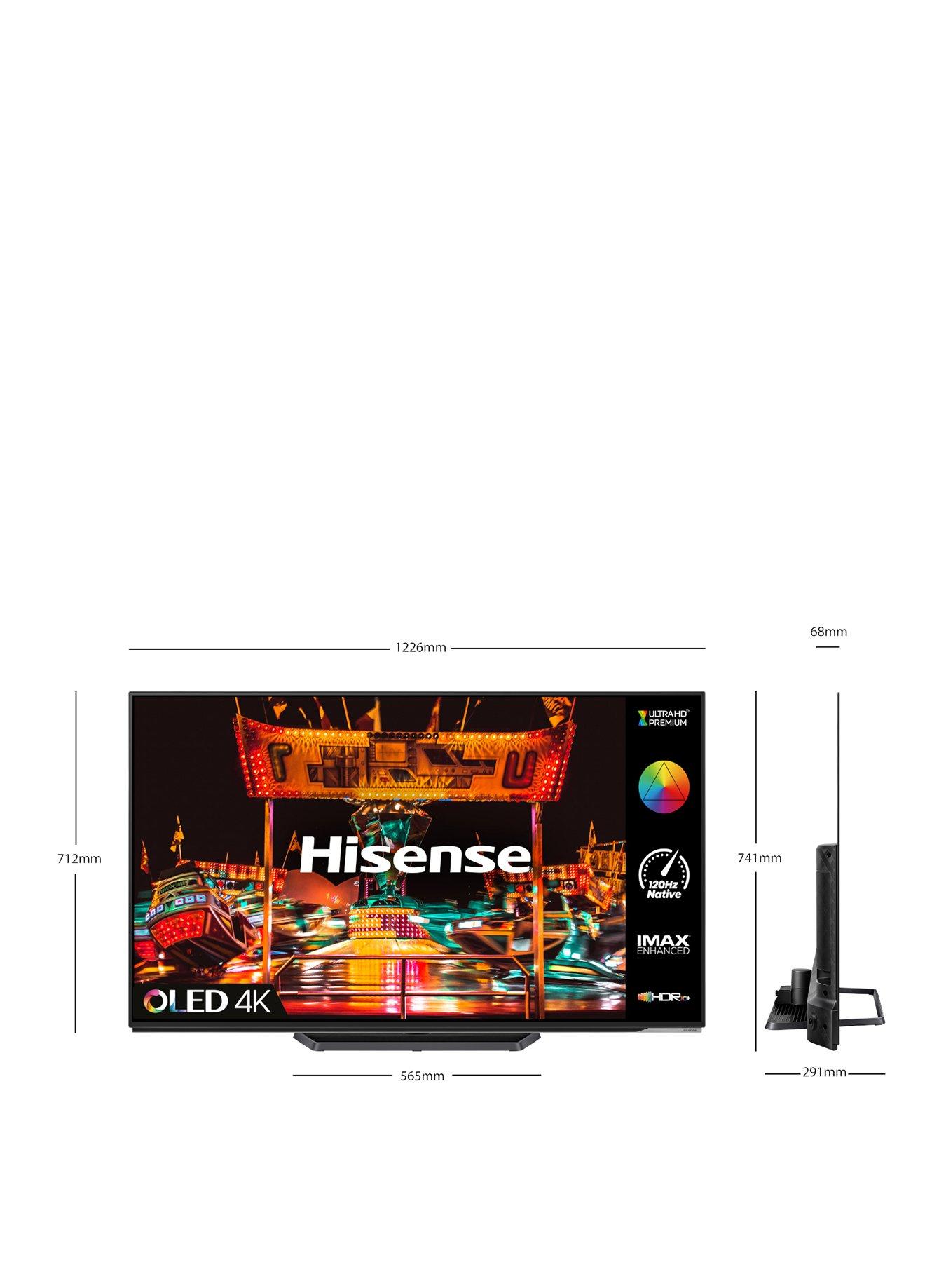 Hisense 55A85HTUK, 55 inch, OLED, 4K Ultra HD HDR, Smart TV very.co.uk