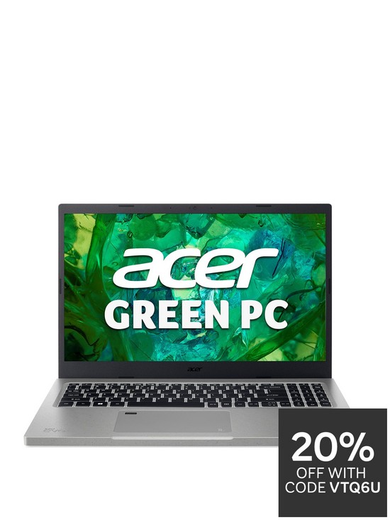 front image of acer-aspire-vero-av15-52-laptop-156in-fhd-intel-core-i5-16gb-ram-512gb-ssd-grey