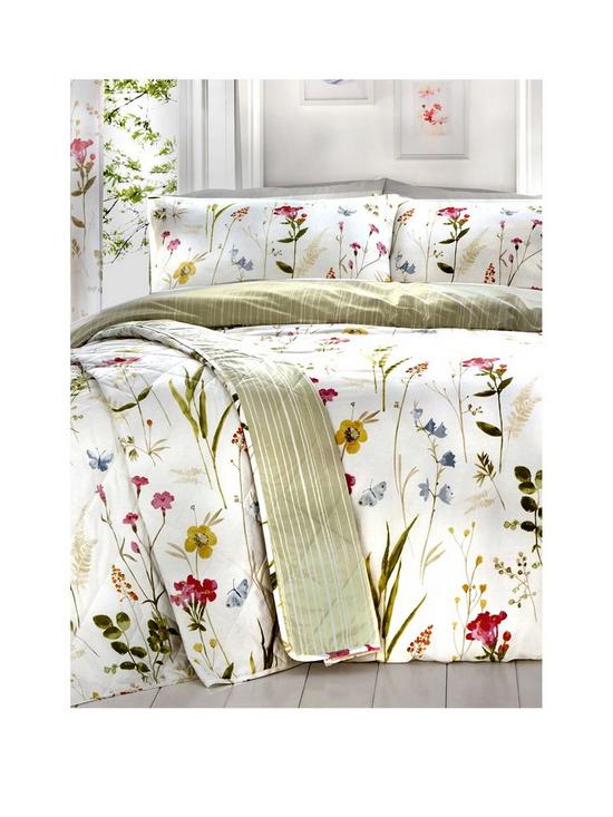 front image of dreams-drapes-spring-glade-floral-duvet-cover-set