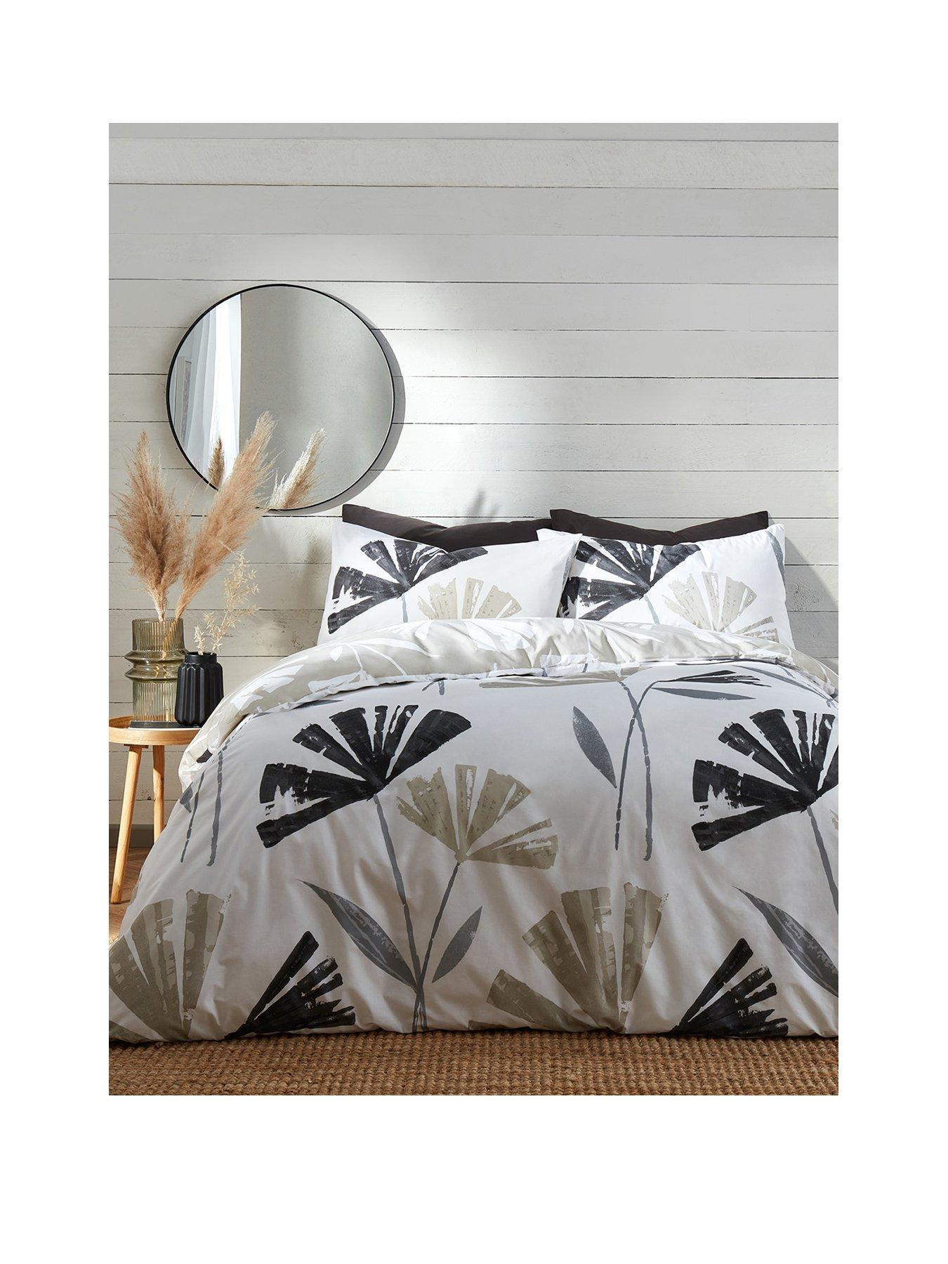 Product photograph of Fusion Alma Duvet Cover Set - Natural from very.co.uk