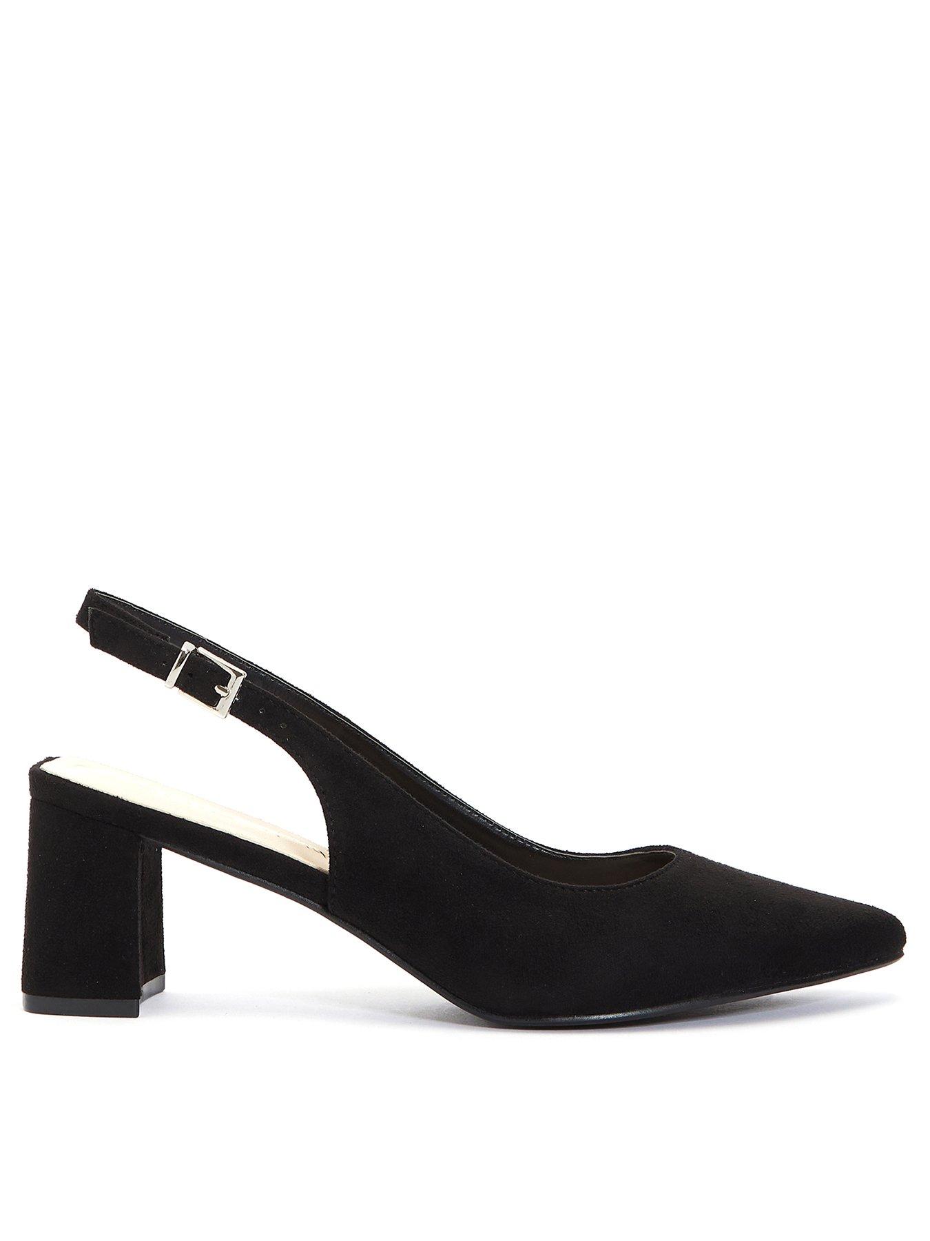 Black block heels outlet wide fit