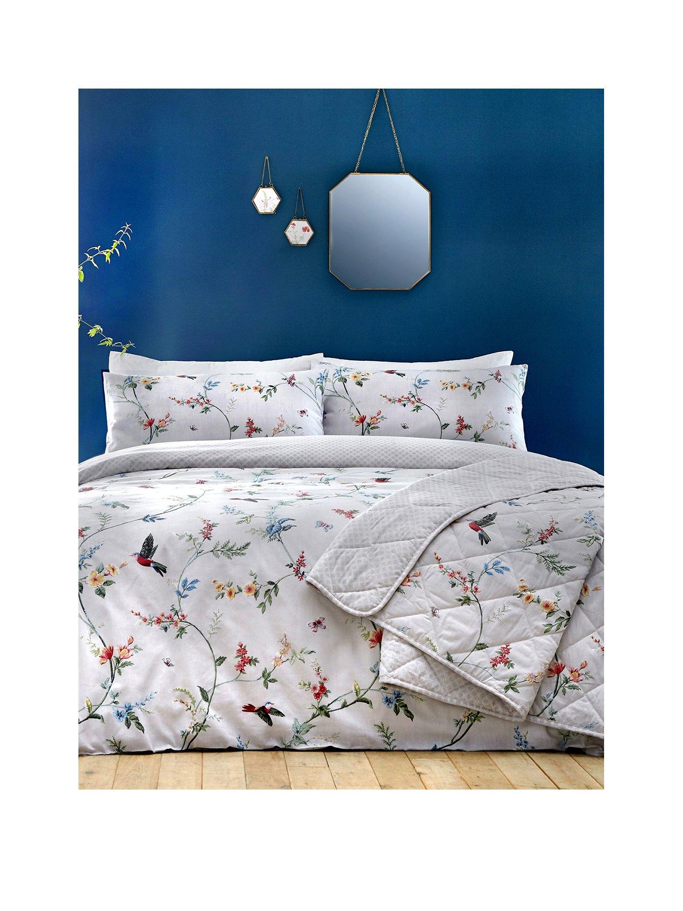 Product photograph of Dreams Drapes Mansfield Floral Duvet Cover Set from very.co.uk