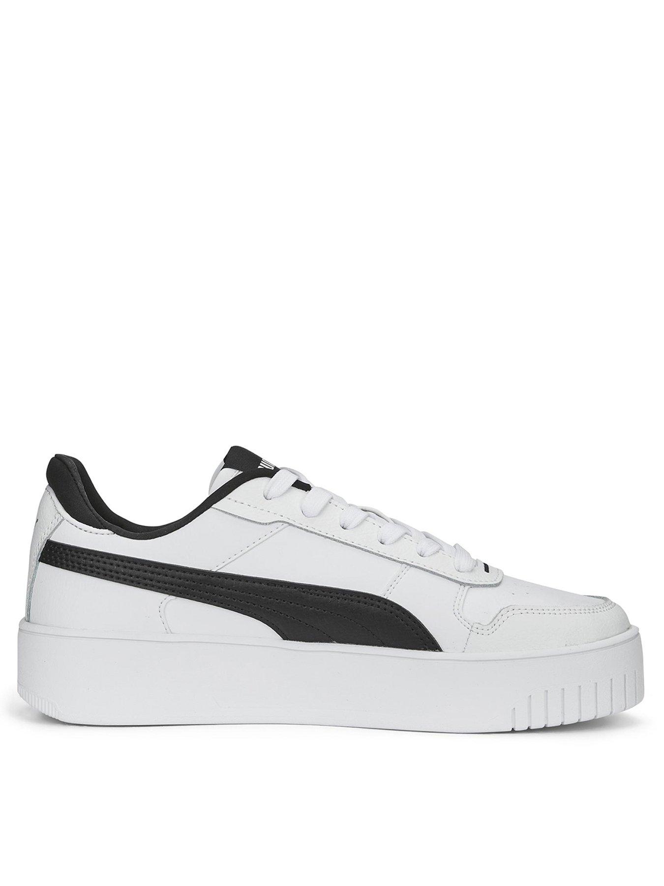 Puma Carina Street Trainers White Black Very