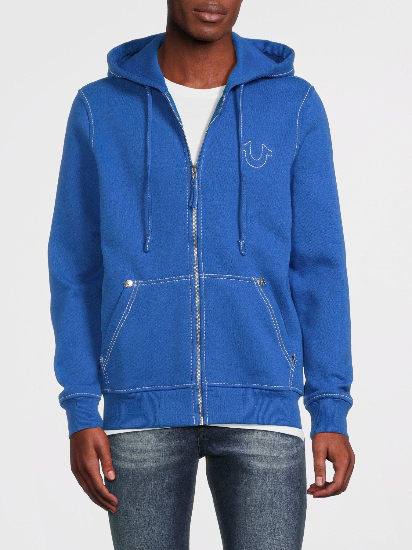 BIG T STITCH LOGO ZIP HOODIE