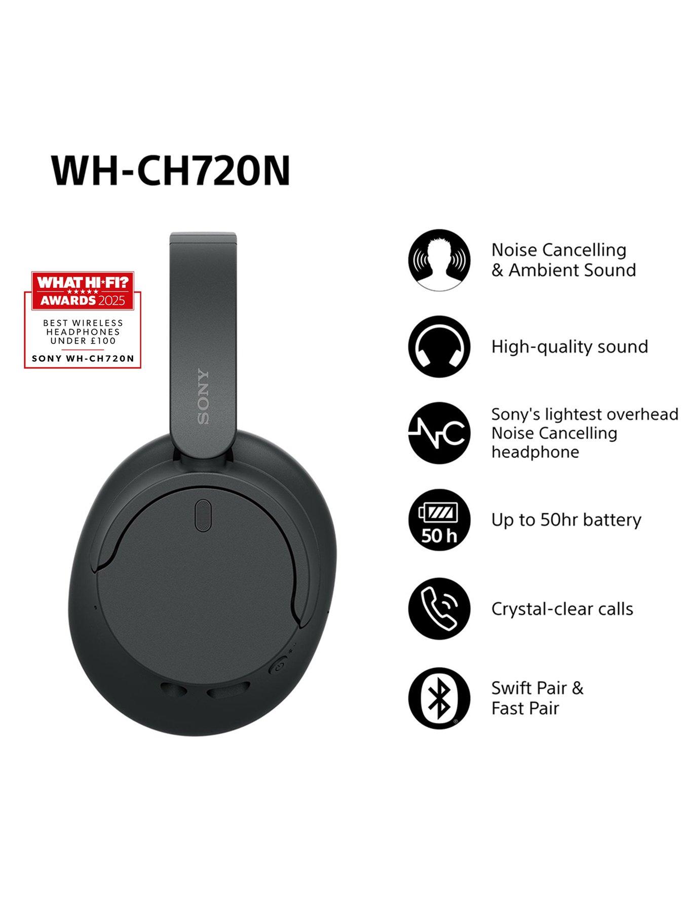 Cuffie Bluetooth Cancellazione Rumore Sony WH-CH720N Nero
