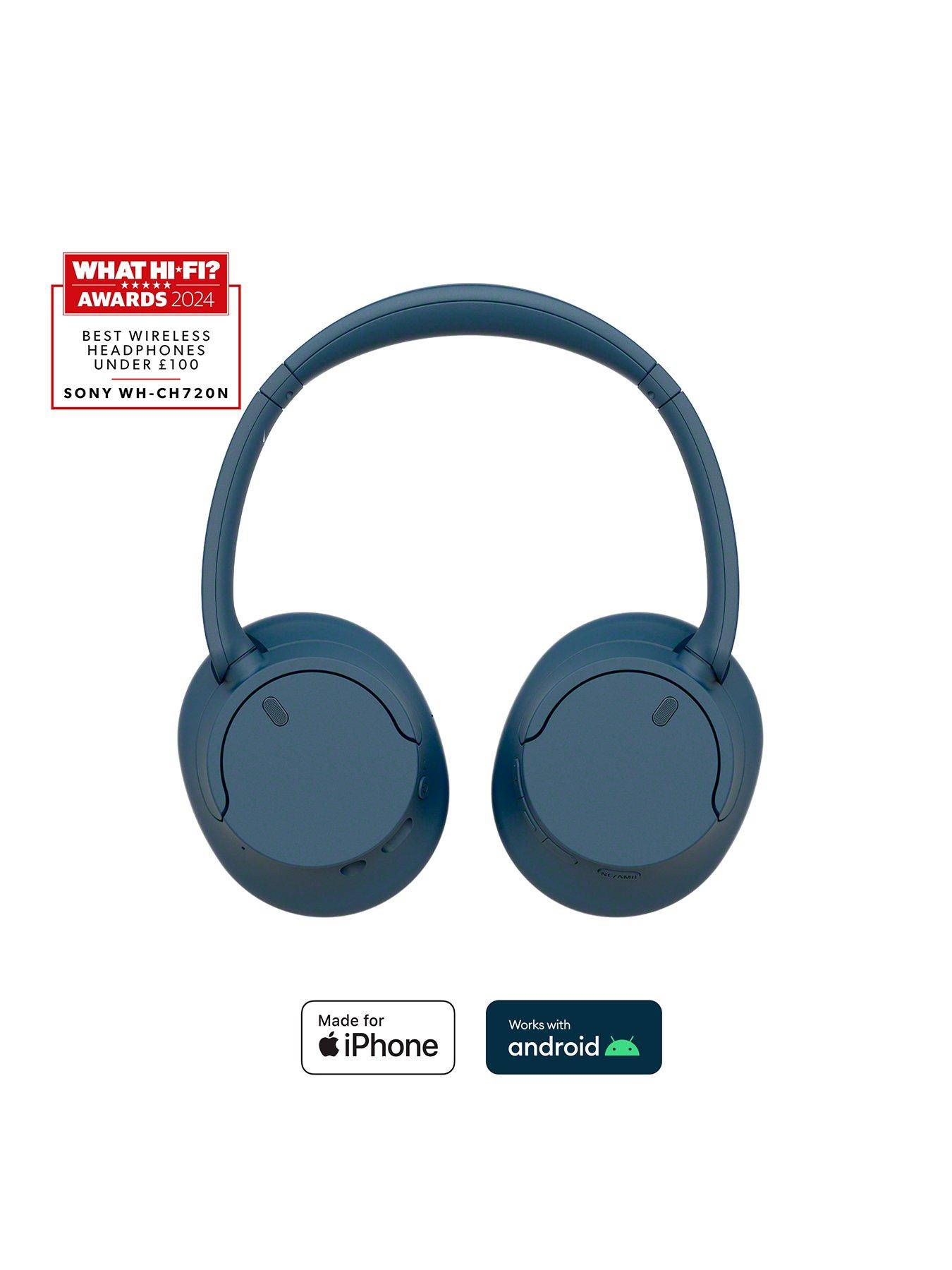 Sony WH-CH720N Noise-Cancelling Wireless Bluetooth Headphones - Up to 35 hours battery life and Quick Charge - Black