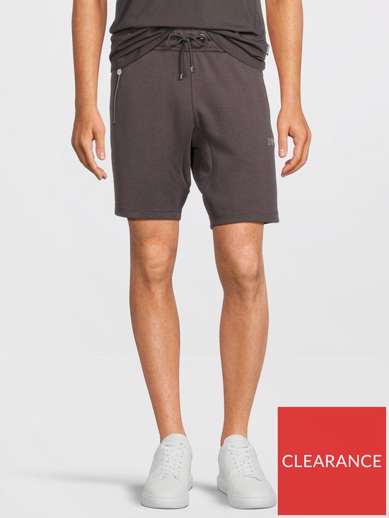 front image of balr-q-series-sweat-shorts-dark-greynbsp