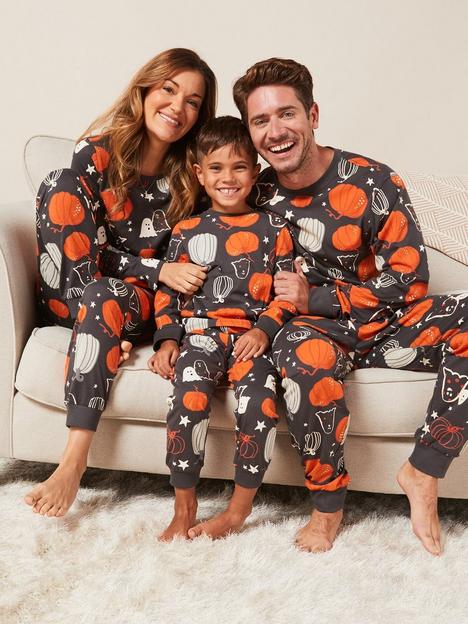 mini-v-by-very-kids-family-halloween-pumpkin-pyjama-set--nbspblack